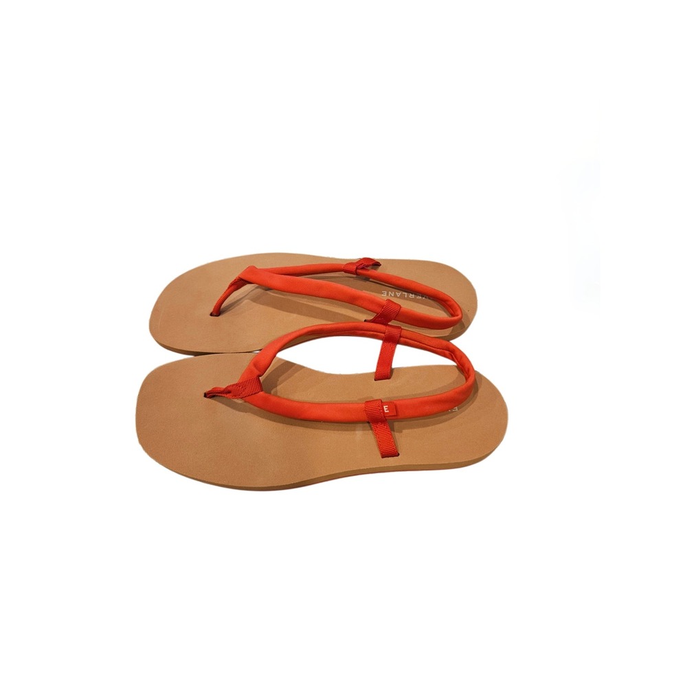 Everlane The ReNew Strappy Red Slingback Thong Sandals Comfort Flats Size 7 EUC - Picture 4 of 4